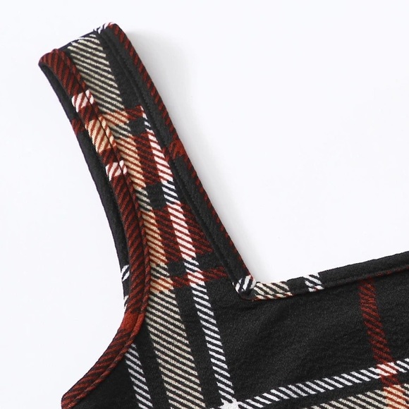 Plus size Plaid Bodycon Dress - Picture 2 of 3